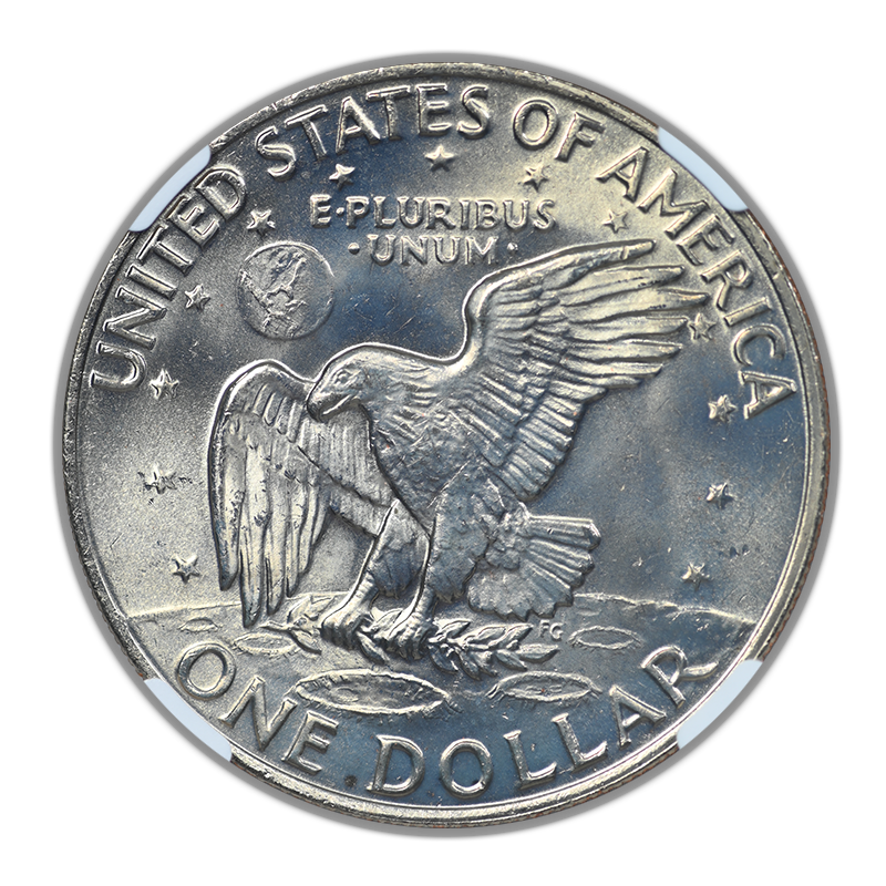 1973-D Clad Eisenhower Ike Dollar $1 NGC MS65
