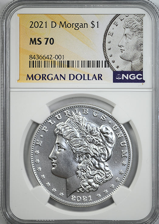 2021-D Morgan Dollar $1 NGC MS70