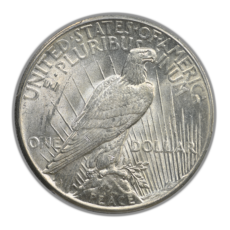 1927 Peace Dollar $1 PCGS AU58