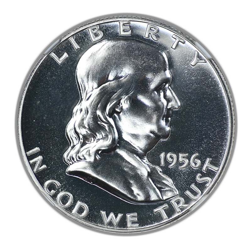 1956 Proof Type 1 Franklin Half Dollar 50C NGC PF69