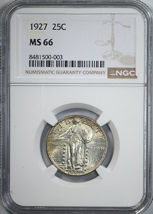 1927 Standing Liberty Quarter 25C NGC MS66