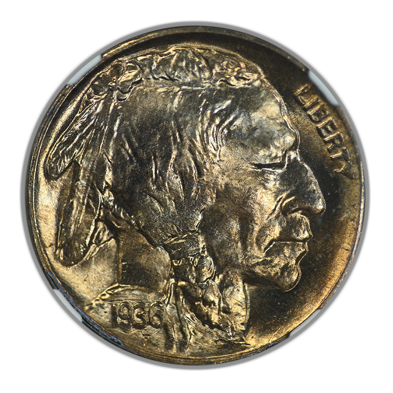 1936-D Buffalo Nickel 5C NGC MS67