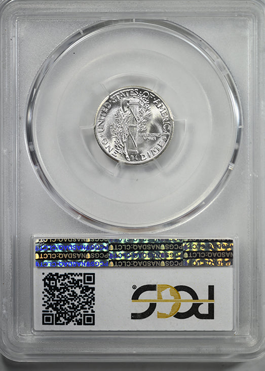 1938 Mercury Dime 10C PCGS MS67FB CAC - Full Bands Reverse Slab