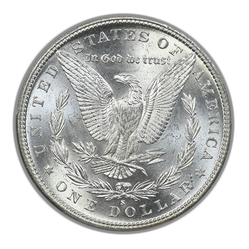 1885-S Morgan Dollar $1 PCGS MS64+