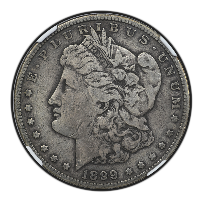 1899 Morgan Dollar $1 NGC VF20 Obverse