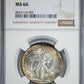 1943 Walking Liberty Half Dollar 50C NGC MS66
