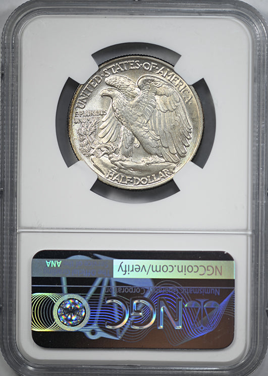 1943 Walking Liberty Half Dollar 50C NGC MS66