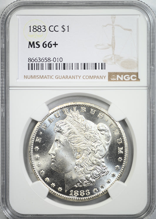 1883-CC Morgan Dollar $1 NGC MS66+