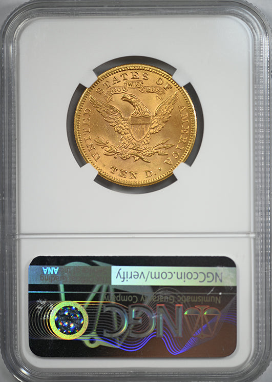 1899 Liberty Head Gold Eagle $10 NGC MS64