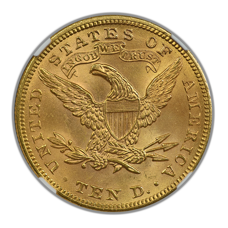 1899 Liberty Head Gold Eagle $10 NGC MS64