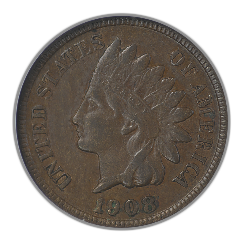 1908-S Indian Head Cent 1C ANACS Soapbox VF35