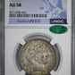 1902 Barber Half Dollar 50C NGC AU58 CAC