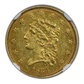 1834 Classic Head Gold Quarter Eagle $2.50 NGC AU58