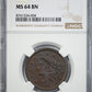 1838 Coronet Head Large Cent 1C NGC MS64BN