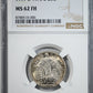 1917-D Type 2 Standing Liberty Quarter 25C NGC MS62FH - Full Head