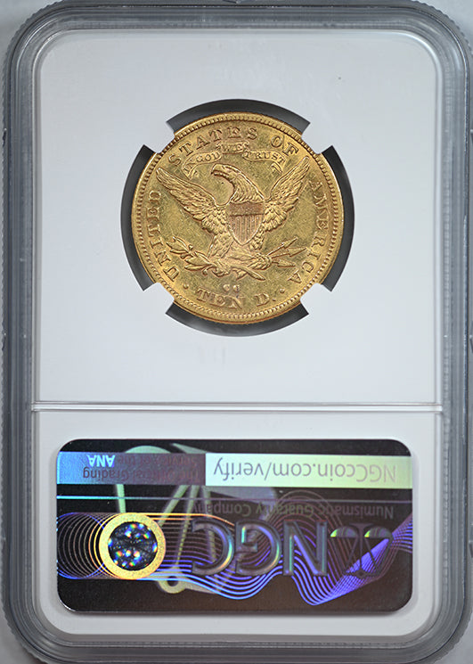 1880-CC Liberty Head Gold Eagle $10 NGC AU53