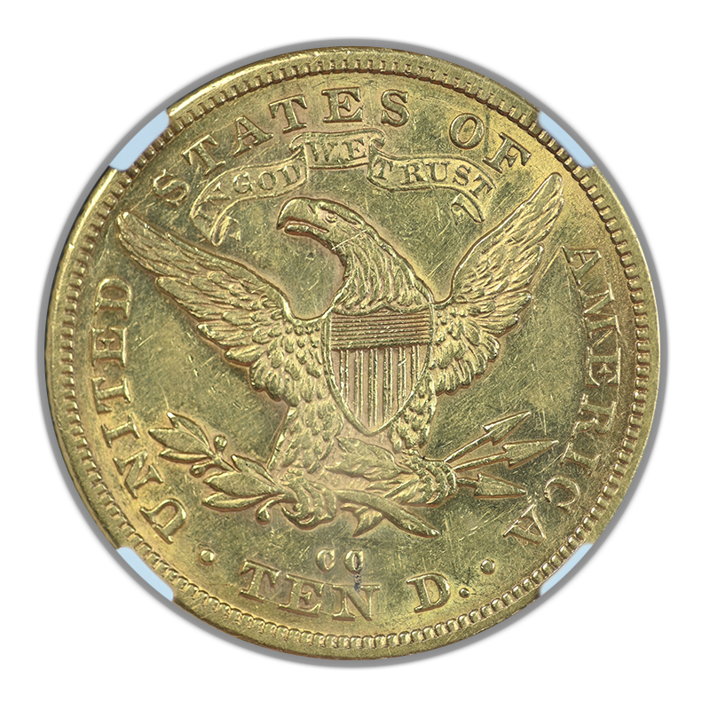 1880-CC Liberty Head Gold Eagle $10 NGC AU53