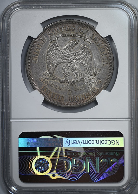 1877-S Trade Dollar T$1 NGC AU55