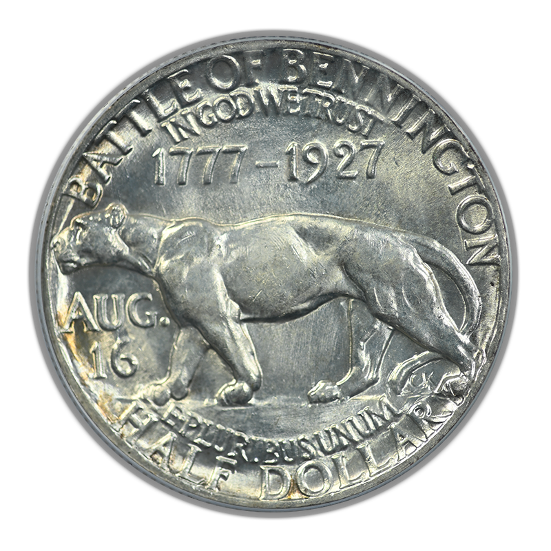 1927 Vermont Classic Commemorative Half Dollar 50C PCGS MS63