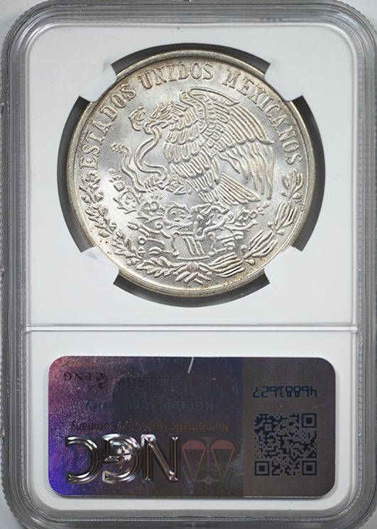 1978 Mo Mexico S100P Pesos NGC Mint Error MS66 - Obverse Lamination "Scarface"