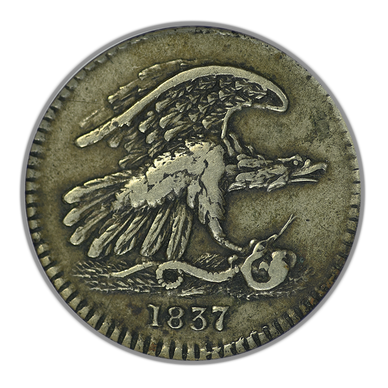 1837 New York Feuchtwangers Composition Cent 1C ANACS Soapbox XF40 HT-268