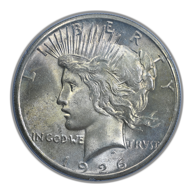 1926 Peace Dollar $1 PCGS Rattler MS65