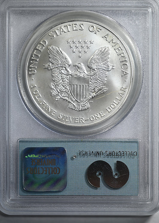 2001 American Silver Eagle S$1 PCGS Gem Uncirculated 9-11-01 WTC Ground Zero Recovery