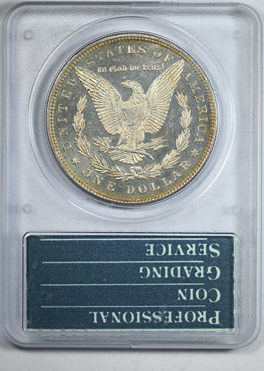 1885 Morgan Dollar $1 PCGS Rattler MS65DMPL - Deep Mirror Prooflike Reverse Slab