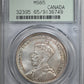1935 Canada Silver Dollar $1 PCGS MS65 OGH