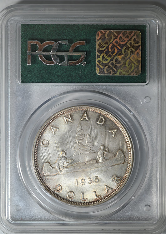 1935 Canada Silver Dollar $1 PCGS MS65 OGH