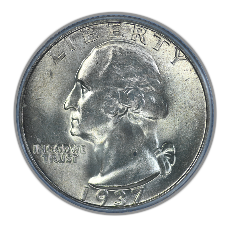 1937-S Washington Quarter 25C PCGS MS64 OGH
