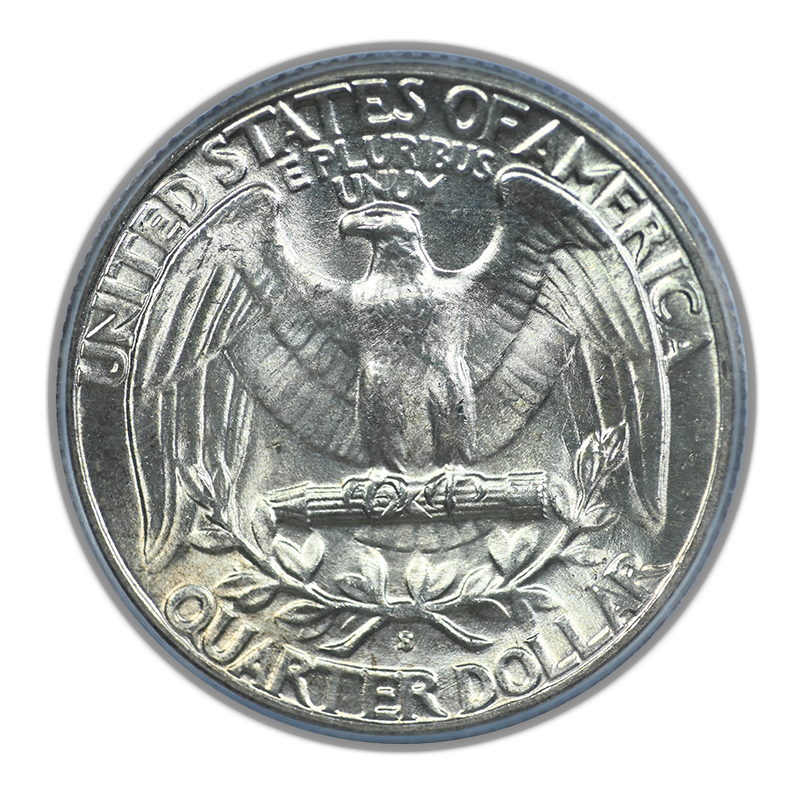 1937-S Washington Quarter 25C PCGS MS64 OGH