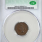 1877 Bronze Indian Head Cent 1C CAC XF40