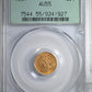 1857 Type 3 Indian Princess Head Gold Dollar G$1 PCGS AU55 OGH