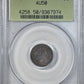 1797 Draped Bust Half Dime H10C PCGS AU50 OGH