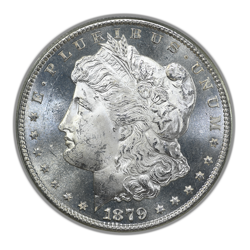 1879-S Morgan Dollar $1 PCGS MS63 CAC OGH Obverse