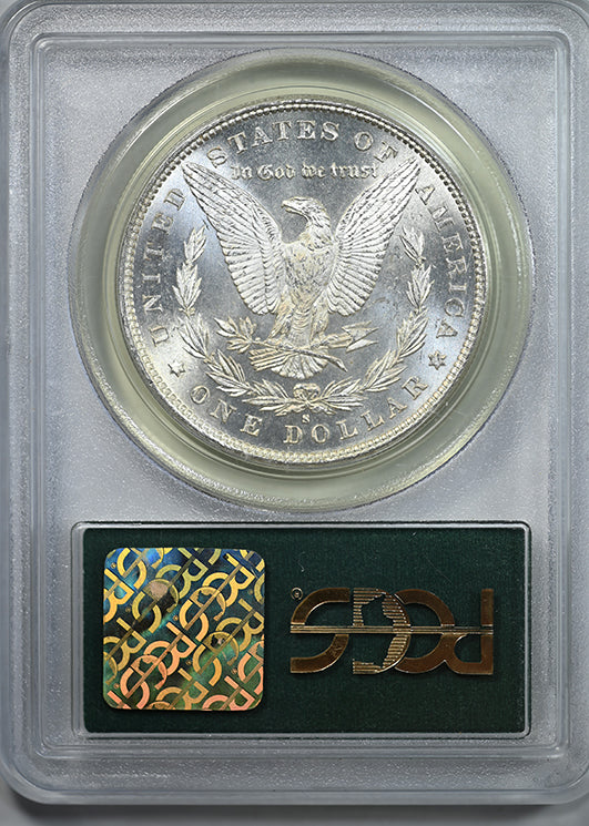 1879-S Morgan Dollar $1 PCGS MS63 CAC OGH Reverse Slab