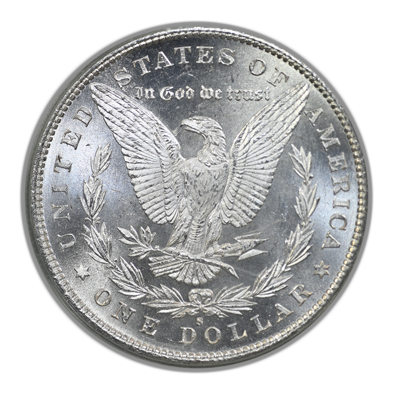 1879-S Morgan Dollar $1 PCGS MS63 CAC OGH