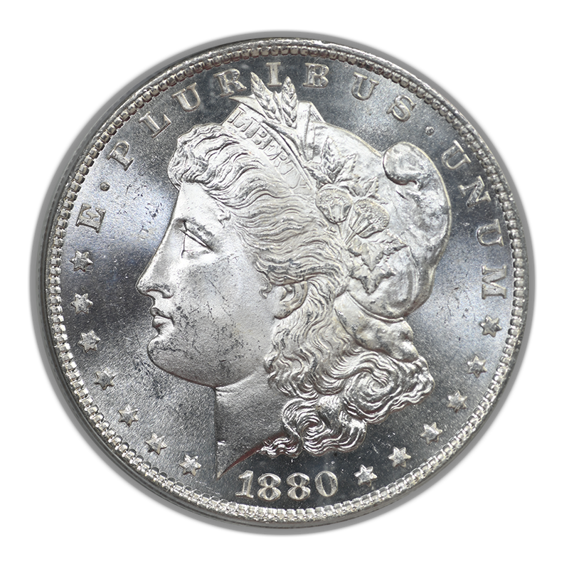 1880-S Morgan Dollar $1 PCGS MS66PL OGH - Prooflike