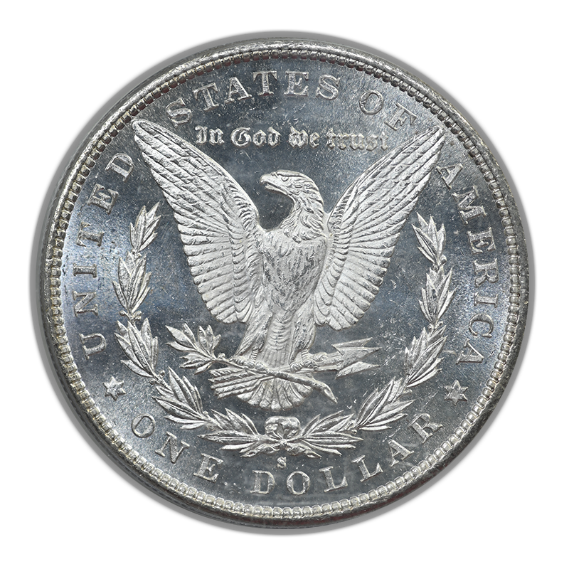 1880-S Morgan Dollar $1 PCGS MS66PL OGH - Prooflike