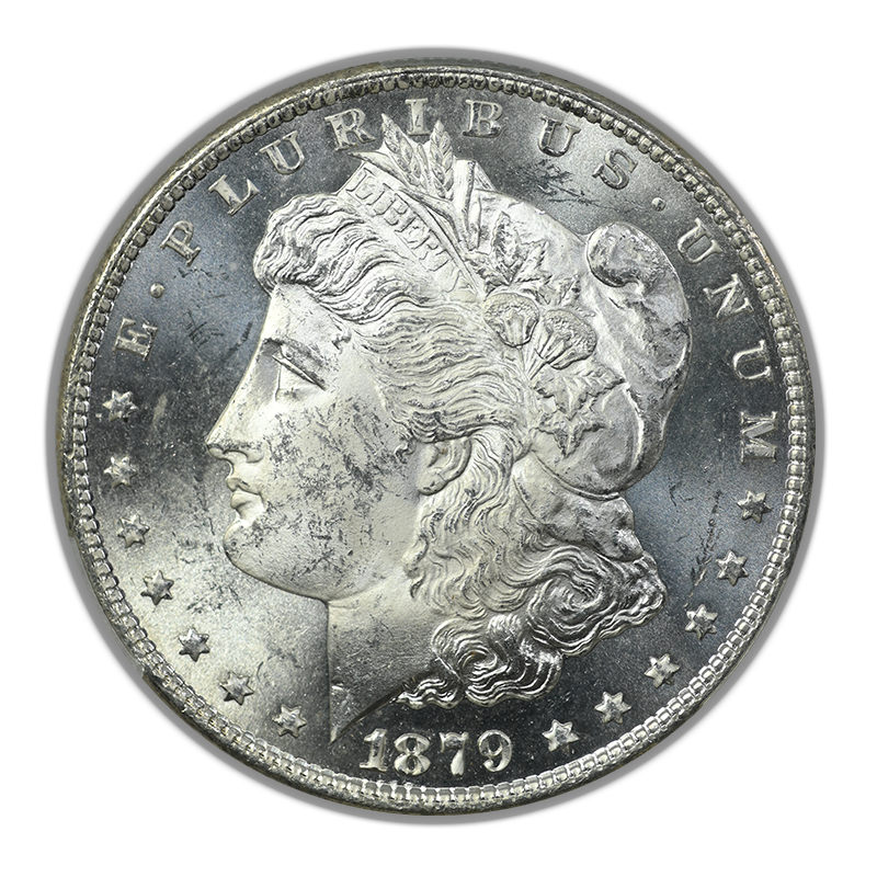 1879-S Morgan Dollar $1 CAC MS63 Obverse
