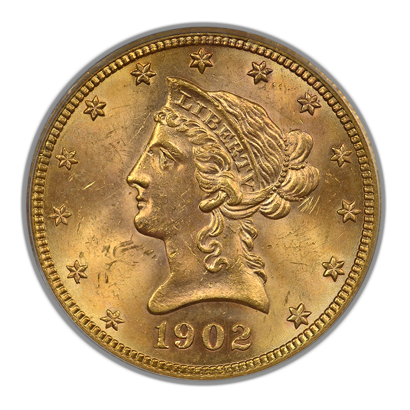 1902-S Liberty Head Gold Eagle $10 PCGS MS63 CAC OGH