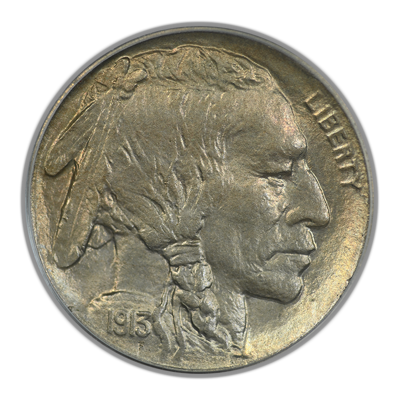 1913-D Type 1 Buffalo Nickel 5C PCGS MS63 CAC OGH