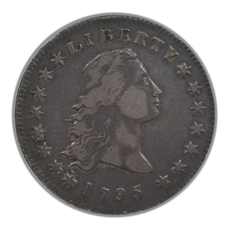 1795 Flowing Hair Dollar $1 NGC VF30 CAC - 2 Leaves BB-21