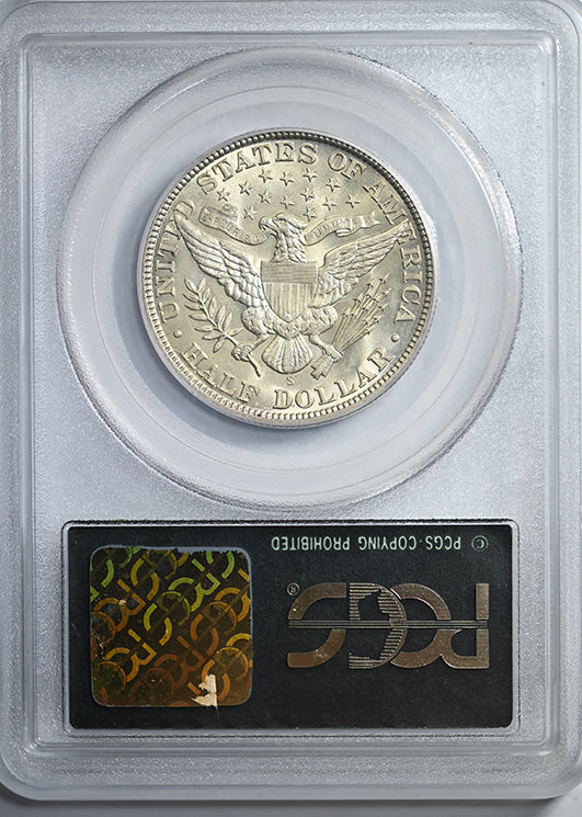1913-S Barber Half Dollar 50C PCGS MS63 OGH