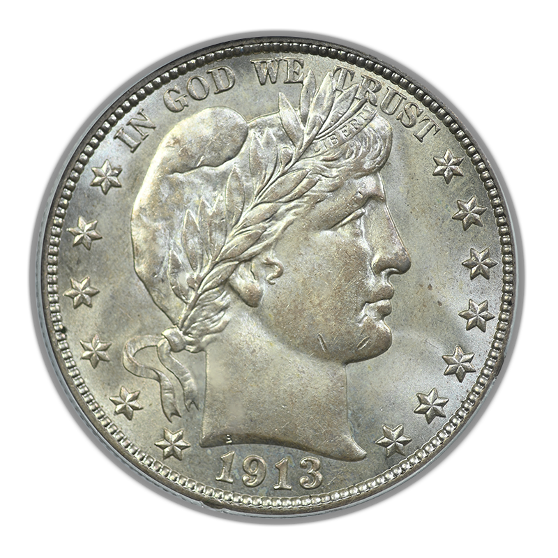 1913-S Barber Half Dollar 50C PCGS MS63 OGH