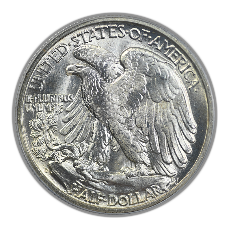 1941-D Walking Liberty Half Dollar 50C PCGS MS65 OGH