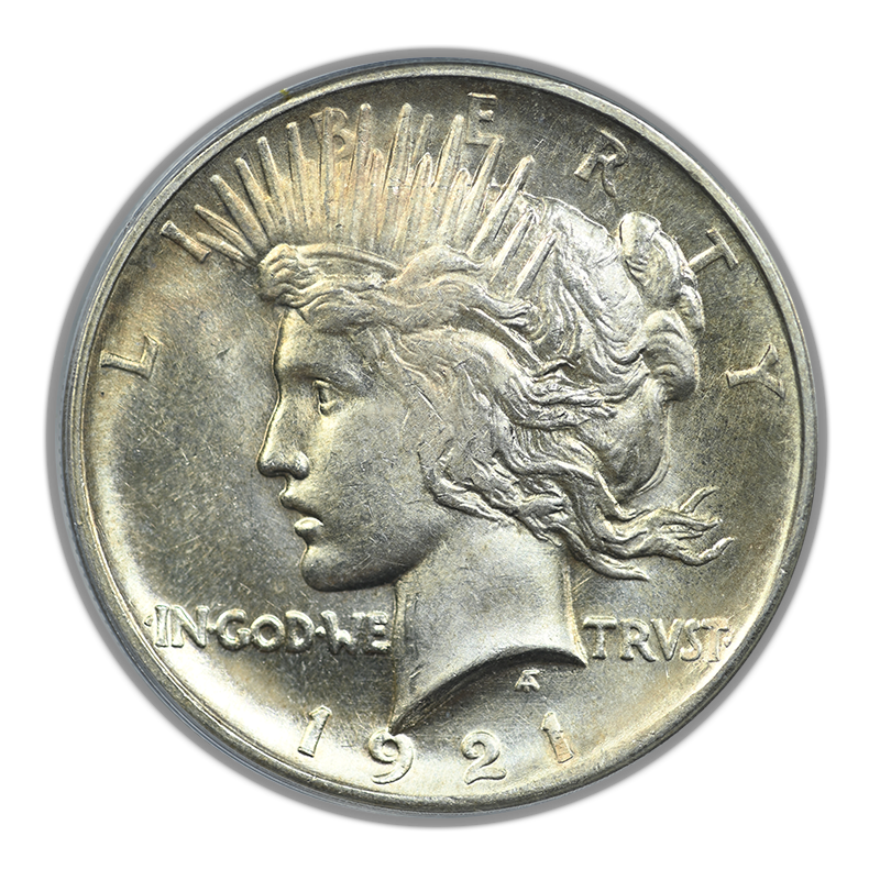 1921 Peace Dollar $1 PCGS MS64 OGH