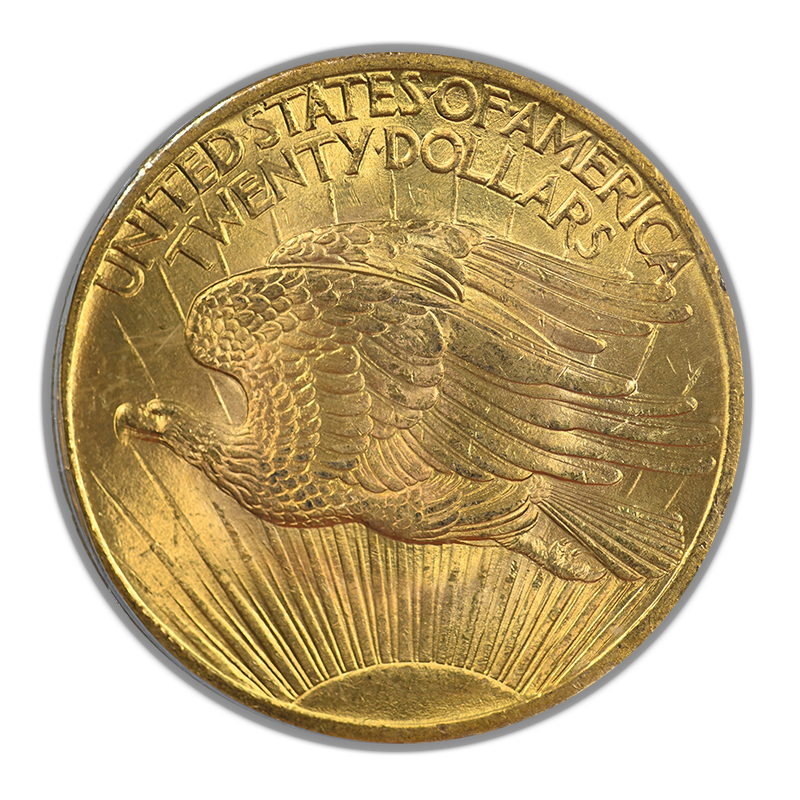 1907 Saint Gaudens Gold Double Eagle $20 PCGS MS64 CAC OGH