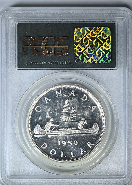 1950 Canada Silver Dollar $1 PCGS PL64 OGH